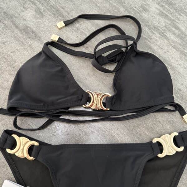 Celine Black Two-Piece Swimsuit - Image 5