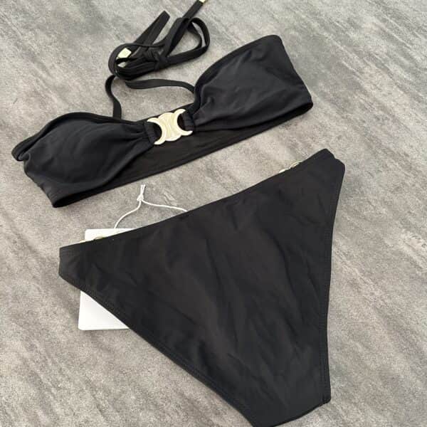 Celine Black Two-Piece Swimsuit - Image 2